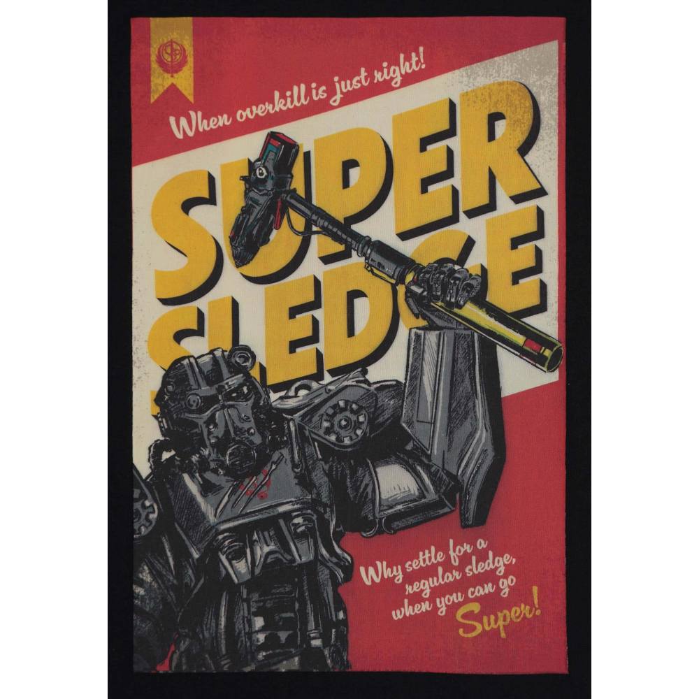 Fallout TV Series - Super Sledge Mens Tshirt - Black
